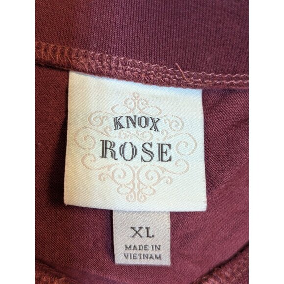 Knox Rose Off the Shoulder Bell Sleeve Floral Velvet Blouse XL - Picture 3 of 4